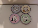 Canape Plates Set Of Four. Instant Diva Girl And Add Champagne. New Box. Fixed Price $15.00.