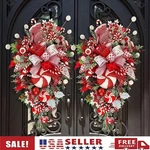 Christmas Candy Upside Down Wreath Garland Door Ornaments Xmas Wall Party Decor. Fixed Price $21.38.