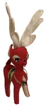 Vintage 60S Christmas Red Velvet Felt Santas Reindeer Stuffed Decoration Japan. Fixed Price $25.00.