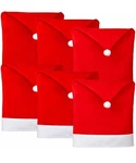 Santa Hat Chair Backs W/led Lights. Festive Home Decor. Winter Christmas. Fixed Price $50.00.