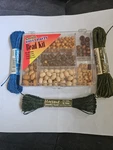 Craft Lot Darice Kit Macrame Jewelry Cord Natural Wooden Beads. Fixed Price $8.00.