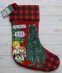 Disney Star Wars Luke Skywalker & Darth Vader Naughty List Christmas Stocking. Fixed Price $26.95.