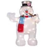 Gemmy Holiday Tinsel Yard Sculpture Frosty W/pipe 28" Wb, Multicolored. Fixed Price $99.99.