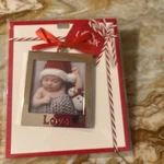 New Lenox Silver Plate Love Picture Frame Hanging Ornament 870946. Fixed Price $12.00.
