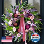 Chvista Spring Wreaths For Front Door 24 Inch Luxury Lavender Summer. Fixed Price $52.48.