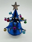 Pier 1 Imports Multicolored Foil Shiny Christmas Tree Place Card Holder. Fixed Price $8.99.
