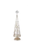 20" Crystal Jeweled Tree With Gold Glitter Christmas New Raz Imports 4213523. Fixed Price $109.99.