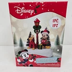 Disney Lamppost With Mickey & Pluto Figure Lighted Christmas Village Ruz 2025. Fixed Price $11.95.