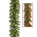 National Tree Company 9' X 10" Norwood Fir Garland / 50 Battery Operated Lights. Fixed Price $33.99.