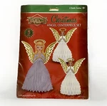 Vintage Beistle Angels Die Cut Honeycomb Centerpiece Christmas Decor 3 Pc. Fixed Price $10.00.