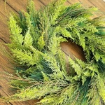 24 Inch Christmas Wreaths Real Touch Faux Cypress Cedar & Spruce Holiday. Fixed Price $25.00.
