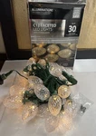 Nib! Illuminations C12 Faceted Led Lights Set Of 30 Warm White By Polygroup. Fixed Price $23.96.