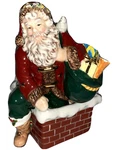 Waterford Christmas Down The Chimney Tealight Votive Candle Holder Santa Claus. Fixed Price $15.00.