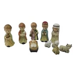 Vtg Holly Tree Christmas Youth Nativity Set 10 Piece Missing Mary. Fixed Price $31.98.