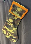 Christmas Stocking Camo With Orange Fleece Pocket By Dan Dee 17 (3C2). Fixed Price $15.29.