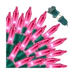 Super-bright Extendable Pink Christmas Decoration 100LIGHTS 19.6FT Ul .... Fixed Price $17.89.