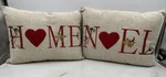 Christmas Throw Pillows Embroidered Noel Holiday Home Set Of 2. Fixed Price $34.95.