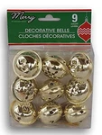Christmas House Decorative Miniature Gold Jingle Bells - 9 Count. Fixed Price $8.29.