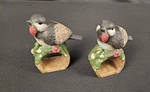 Set Of 2 Pfaltzgraff Winterwood Portfolio Chickadee Figures Napkin Rings. Fixed Price $19.00.
