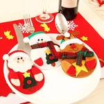 4 12PCS Christmas Cutlery Holder Bags Knife Fork Tableware Pocket Xmas Decor. Fixed Price $21.99.