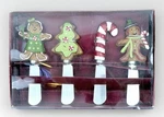 St. Nicholas Square Gingerbread Boxed Set Of 4 Spreaders, Holiday, Christmas. Fixed Price $9.99.