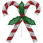 Northlight 26" Red White Double Candy Cane Lighted Outdoor Christmas Decor. Fixed Price $90.49.