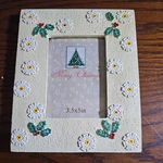 Cheri Blum Holiday Photo Frame 3.5X5 Christmas Topiary Wreath Picture. Fixed Price $14.08.