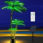 6FT Led Solar Lighted Artificial Palm Tree, Outdoor Christmas Yard Pool Decor. Fixed Price $51.99.