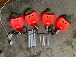 Gemmy Christmas Snowman Heads Color Changing Led Lightshow Pathway Markers. Fixed Price $50.00.