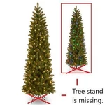 National Tree Company Multi Color Prelit Led Green Pencil 6.5' Christmas. Fixed Price $110.00.