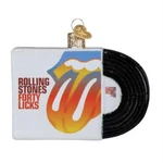 Old World Christmas Rolling Stones Forty Licks Album Cover Glass Tree Ornament. Fixed Price $21.98.
