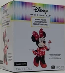 Disney Gemmy 2 Ft Tall Christmas Minnie Mouse Lighted Tinsel Yard Sculpture Nib. Fixed Price $99.99.