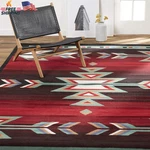 Home Dynamix Premium Sagrada Southwestern Geometric Area Rug, Black/red, 5'2"X7'. Fixed Price $126.77.