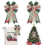 2PCS Merry Christmas Bow For Wreath, Burlap Red Green Plaid Ch.... Fixed Price $13.43.