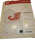 Christmas Outdoor Red Sleigh Clear Lights 50 Count. Fixed Price $54.00.