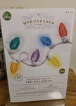 New 2022 Wondershop 25 Multi-color Faceted C9 Led Christmas String Lights 16FT. Fixed Price $12.56.