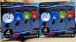 2 Gemmy Christmas Snowman Heads Color Changing Led Lightshow Pathway Markers Nib. Fixed Price $84.00.