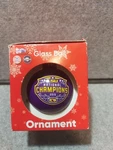 Lsu Tigers 2019 National Champions Champs Purple Glass Ball Christmas Ornament. Fixed Price $13.99.