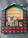 Advent Calendar Santa's Workshop Christmas Wood Compartment Costco Kirkland. Fixed Price $80.50.