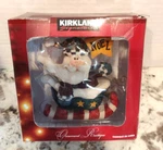 Kirkland Signature Woodland Ornament Santa Claus.. Fixed Price $13.99.