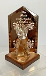 Dacra Glass True Friend Are Angels Crystal Plaque Wooden Base. Fixed Price $14.70.