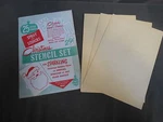 New Vintage Set Of 25 Christmas Window Stencil For Spray Snow By Chase Products. Fixed Price $10.95.