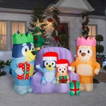 New 6.6 Bluey Family Led Lights Christmas Inflatable, 1851504 Gemmy Airblown. Fixed Price $129.95.