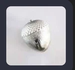 Creative Co-op Glass Acorn Ornament Antique Silver 10X12IN Christmas XM7388. Fixed Price $20.00.