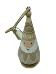 Midwest Christmas Ornament Brown Santa Cone Cracks In Wood Nwt. Fixed Price $10.70.
