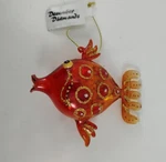 December Diamonds Glass Goldfish Glitter Orange Swim Holiday Ornament. Fixed Price $14.90.