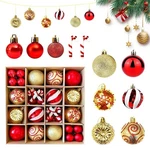 Christmas Balls Ornaments For Xmastree, 40PCS Red And Gold Shatterproof .... Fixed Price $22.02.