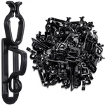 Blulu 25 Pcs Light Clips Hooks Gutter For C9 C7 C6 Roof Black. Fixed Price $10.43.