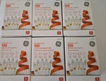 6 Box Lot Of Ge String-a-long 100-CT. Clear Christmas Lights White Wire. Fixed Price $38.75.