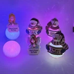 Spoontiques Lighted Color Changing Snowman Christmas Ornament Lot. Fixed Price $19.99.